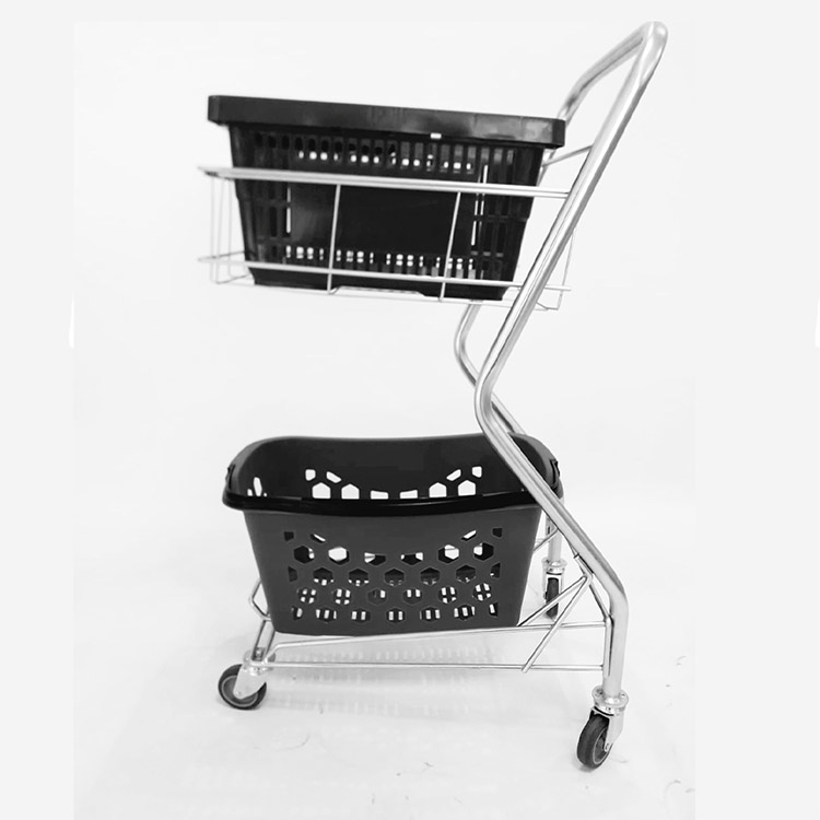 Plastic Hand Basket Cart - Image 2